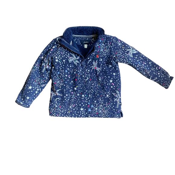 Joules Fairdale Luxe Half Zip Sweatshirt in Skystar - Picture 1 of 7